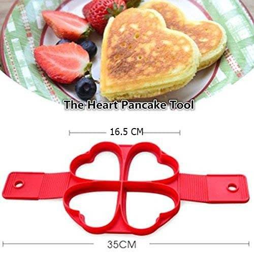Silicone Flapjack And Egg Mold (Heart) image 3