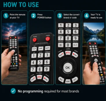 Universal LCD/LED TV Remote Control image 2