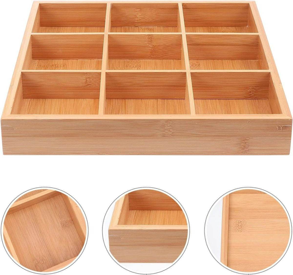 Universal Wooden Organiser (9 Compartment) image 8