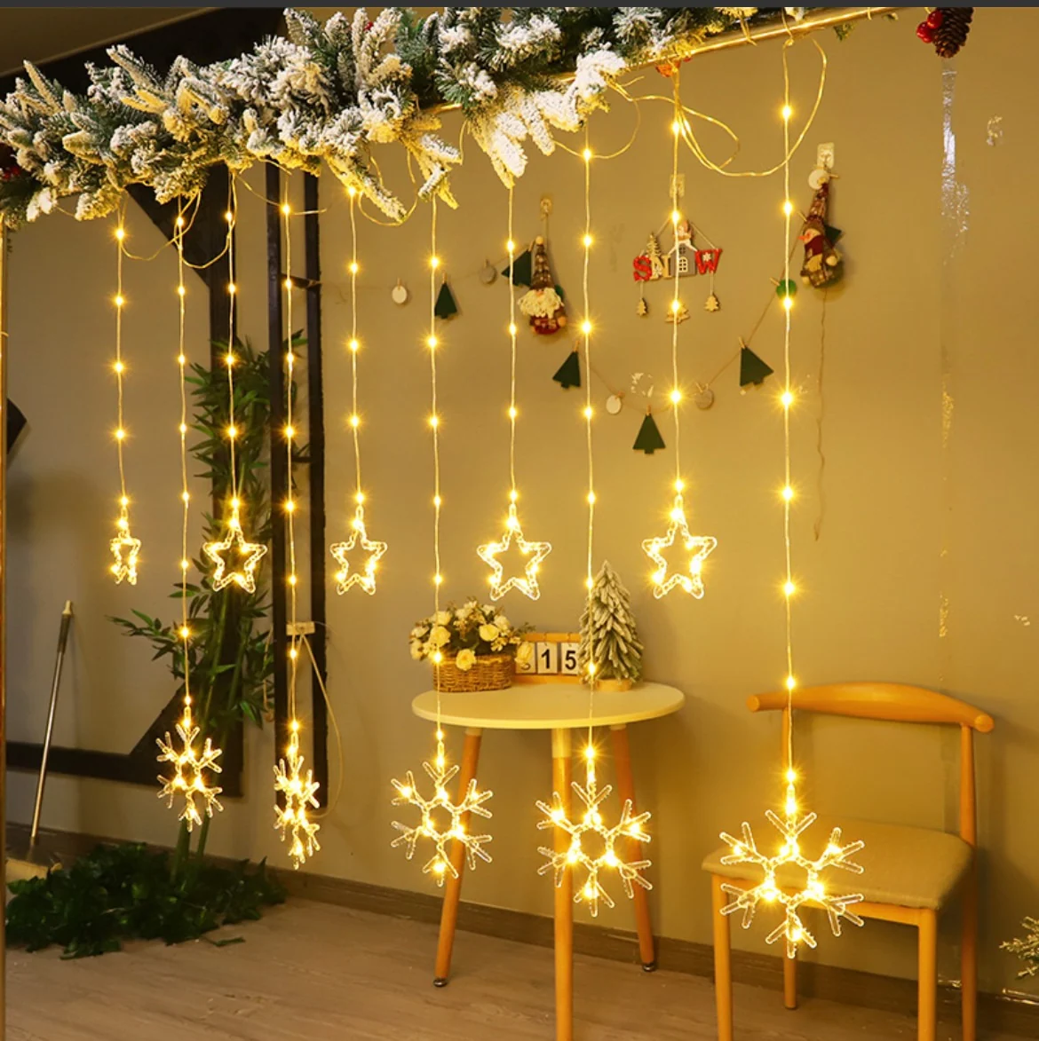 Christmas Feeling LED Decorations (Snowflake)(3m)