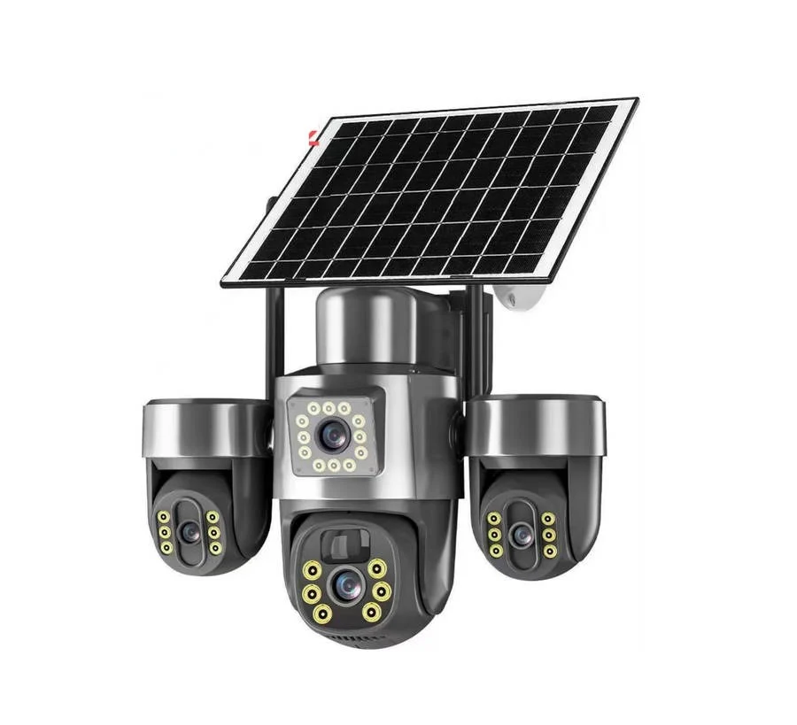 12MP Solar Powered 4G PTZ Security Camera System with 3 Lens Rotation image 3